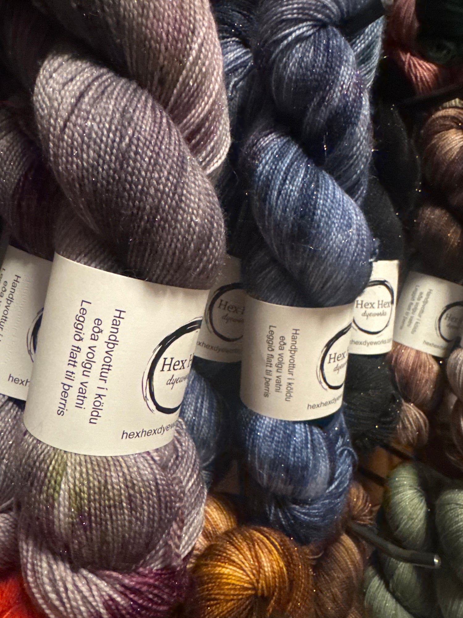 75/20/5 Gold sparkle sock - fínband með gullþræði