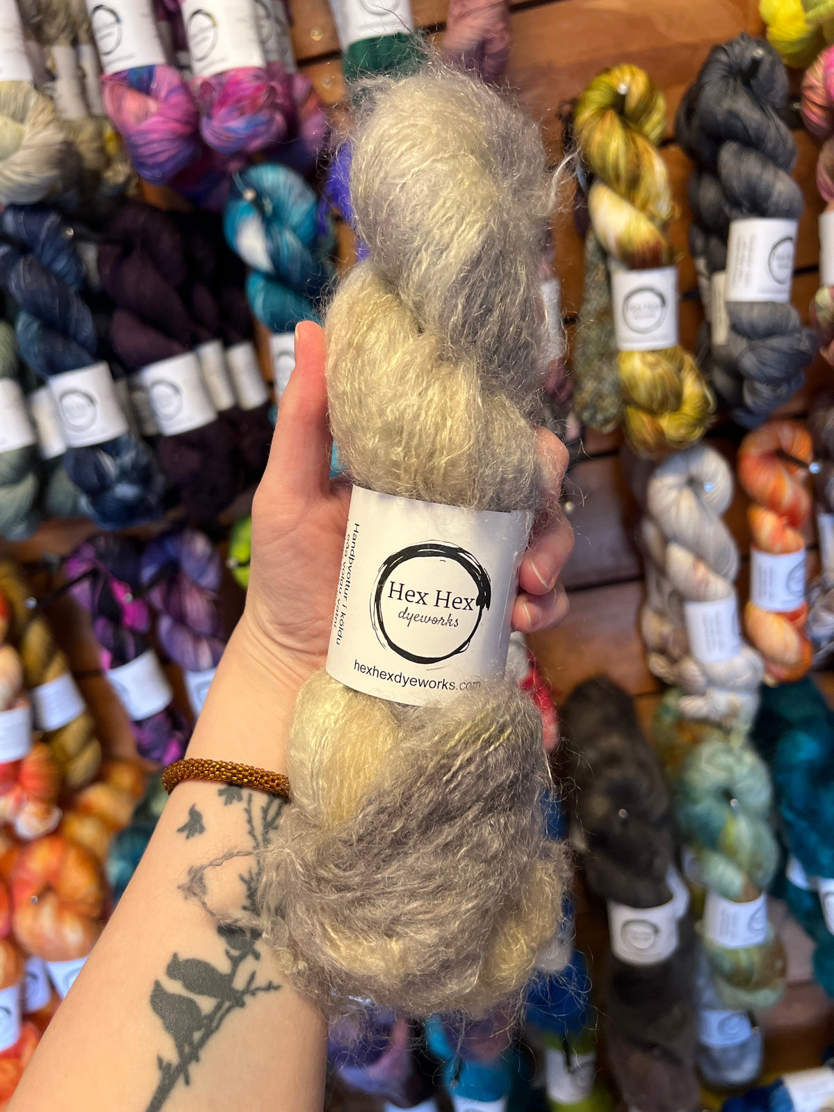 Hellisheiði - mohair fluff DK