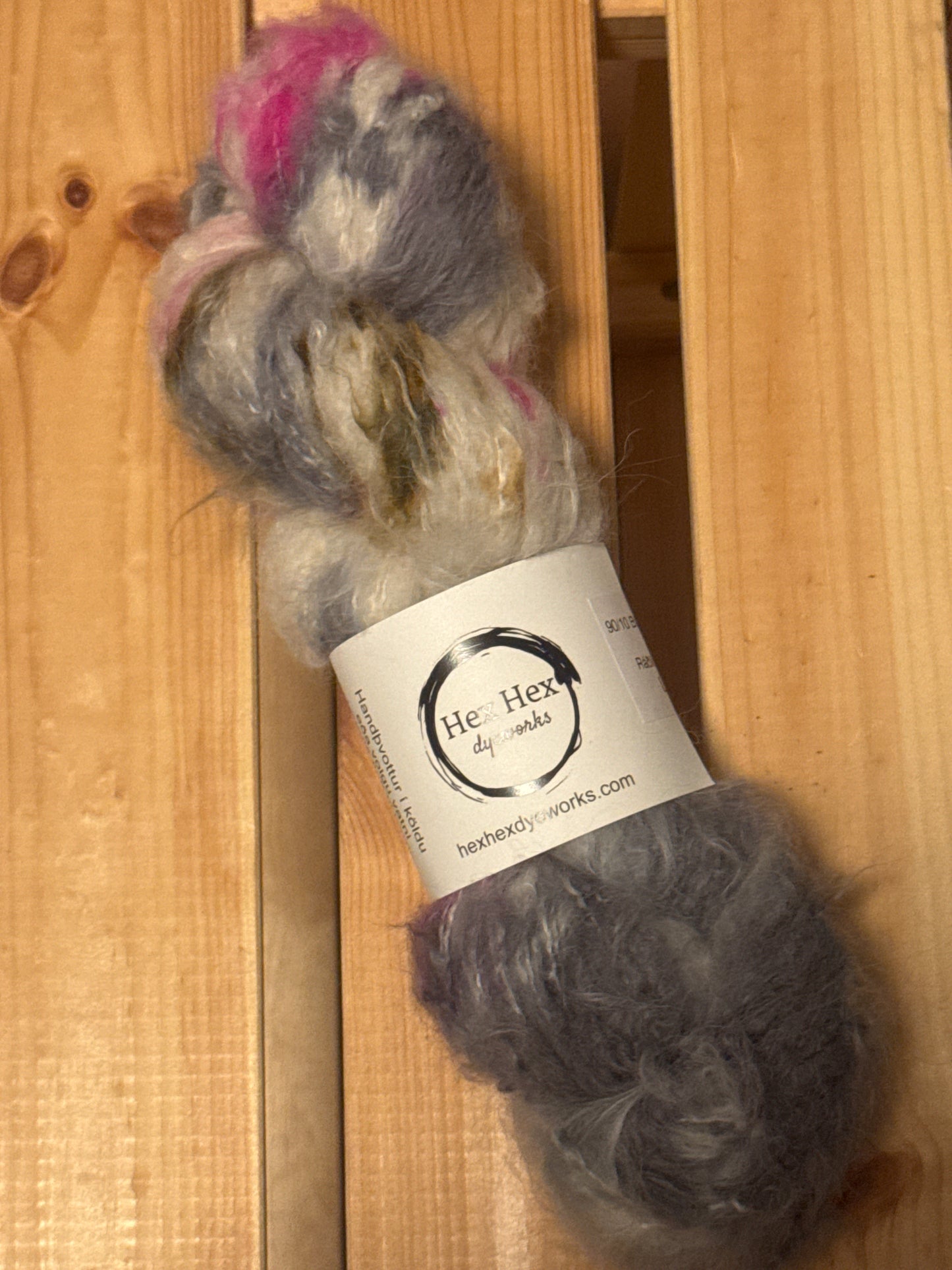 Tilraun 2 - Baby suri alpaca/silki brushed